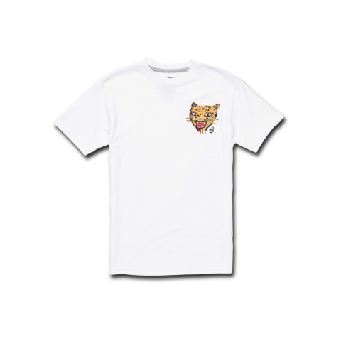 Ozzie Tiger S/S Tee Youth BY-WHT