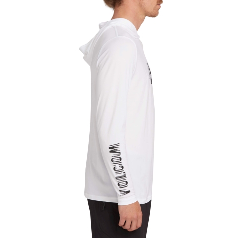 Sounder Hooded L/S-WHT