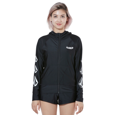 Vol Surf Rash Zip Hood-BLK