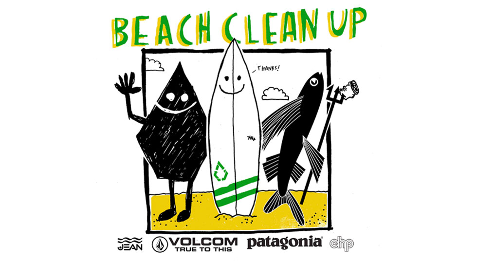 VOLCOM Patagonia Partner CHP SUNRISE BEACH CLEAN UP レポート