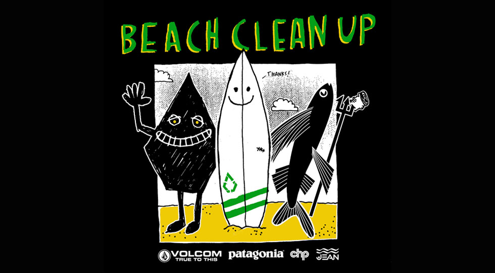 VOLCOM PATAGONIA PARTNER CHP SUNRISE BEACH CLEAN UP レポート