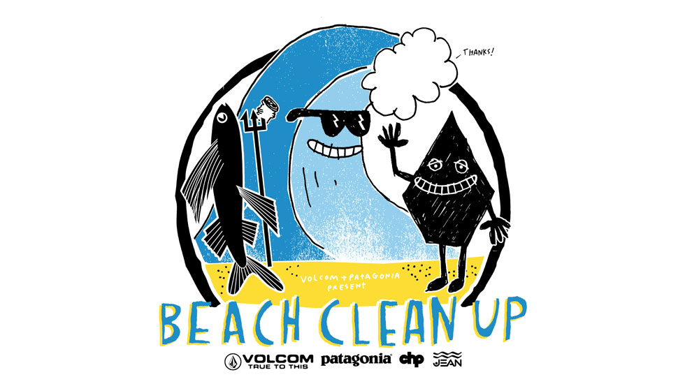 VOLCOM PATAGONIA PARTNER CHP SUNRISE BEACH CLEAN UP レポート