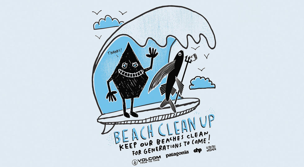 VOLCOM PATAGONIA PARTNER CHP BEACH CLEAN UP レポート